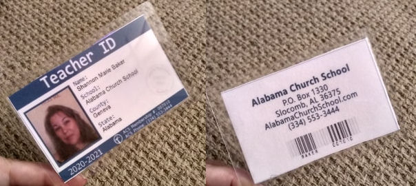 Student Teacher ID Cards Now Available Alabama Church School